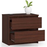 AKORD Nočna Omarica, 2 Predala, Wenge, (5000332041) | Shoptok.si
