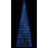 vidaXL Osvetljena novoletna jelka stožec 550 LED modra 304 cm Cene