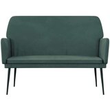  Klupa tamnozelena 108 x 79 x 79 cm baršunasta | shoptok.hr