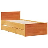 vidaXL Okvir kreveta bez madraca s uzglavljem 100x200 cm od borovine Cijene
