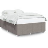  Okvir za krevet bez madraca smeđesivi 140 x 190 cm od tkanine | shoptok.hr