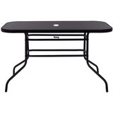 springos metalni vrtni stol 140x80 cm crni | shoptok.hr