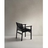 Kave Home Črn jedilni stol z nasloni za roke iz masivnega jesena Jan – | Shoptok.si