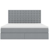  Krevet s od storage Svijetlo siva 180 x 200 cm Lažna koža | shoptok.hr
