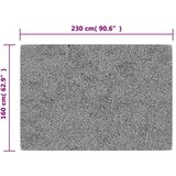 vidaXL Pralna preproga 160x230 cm svetlo bež protizdrsna | Shoptok.si