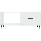  Stolić za kavu sjajni bijeli 90 x 50 x 40 cm konstruirano drvo | shoptok.hr