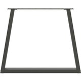  Noge blagovaonskog stola V-oblika 2 kom antracit 80x(72-73 3)cm | shoptok.hr