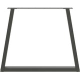  Noge za jedilno mizo v obliki črke V 2 kosa antracit 80 x (72-73,3) cm jeklo, (22123443) | Shoptok.si
