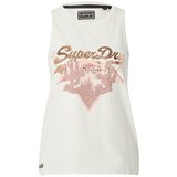 Superdry Top bakrena / rožnato zlata / rosé / off-bela | Shoptok.si