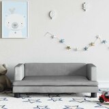  Dječja fotelja svjetlosiva 80 x 45 x 30 cm baršunasta | shoptok.hr