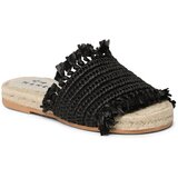 Manebi Espadrile Fringed Knots Raffia Jute Sandals V 3.1 Y0 Black | Shoptok.si