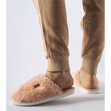 Gemre Pink warm slippers with Alessio patch | Shoptok.si