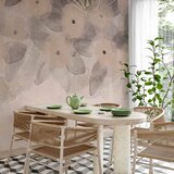  Foto tapeta - Minimalist meadow - patterns on a delicate beige textured background 490x350 | shoptok.hr