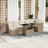vidaXL 8-dijelni set vrtnih sofa od poliratana s jastucima bež | shoptok.hr