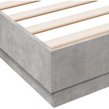  Posteljni okvir betonsko siv 160x200 cm inženirski les | Shoptok.si