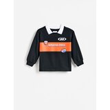 Reserved Polo-majica dugih rukava - crno Cijene