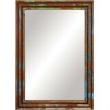 vidaXL Kopalniško ogledalo 50x70 cm trden akacijev les in steklo | Shoptok.si