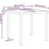 vidaXL Vrtni set za objed 5 pcs Smeđa Poli ratan | shoptok.hr