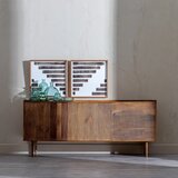 Ixia Nizka komoda iz masivnega manga v naravni barvi 174x75 cm Apricot – | Shoptok.si