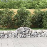 vidaXL Obokane gabion košare 7 kosov 200x50x40/60 cm pocinkano železo Cene