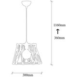 Opviq lights Crna/bež viseća svjetiljka s metalnim sjenilom ø 30 cm Jutini – | shoptok.hr