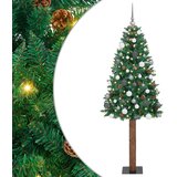  Mršavo božićno drvce Zelena 180 cm PVC i čvrsto drvo bora | shoptok.hr