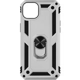 AVIZAR Trden ovitek za iPhone 14 iz dveh materialov s podpornim obrocem - srebrn, (20714921) Cene