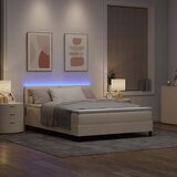  s opruga kutije s LED trakama Krema 140 x 190 cm tkanina | shoptok.hr