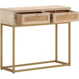  Konzolni stol 90 x 30 x 76 cm od masivnog drva manga i željeza | Eponuda.ba
