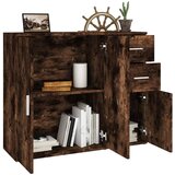  Komoda boja dimljenog hrasta 91x29,5x75cm od konstruiranog drva | shoptok.hr