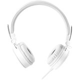 Streetz H300 Slušalice s mikrofonom, sklopive, 3,5 mm priključak, 1 tipka daljinski, 1,5 m, bijele | shoptok.hr