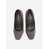 SEASTAR Suede pumps on a stiletto heel gray | Shoptok.si