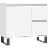 Maison Chic Kopalniška omarica - Kopalniški kabinet bela 65x33x60 cm inženirski les, (21794428) Cene