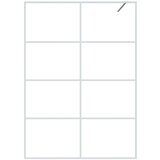 Pregrada za tuš bijela 140 x 195 cm s prozirnim staklom ESG | shoptok.hr