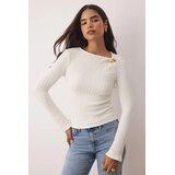TRENDYOLMILLA ženska bluza Twoaw26Bz00134, Krem | Eponuda.com