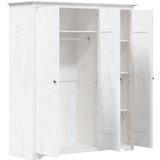 vidaXL Garderobna omara BODO bela 151,5x52x176,5 cm trdna borovina | Shoptok.si