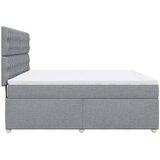  Krevet s oprugama i madracem svjetlosivi 180x200 cm od tkanine | shoptok.hr