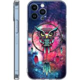 Onasi silikonski ovitek Sova za iPhone 14 6.1 - roza Cene