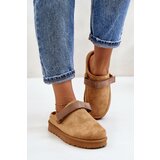 Kesi Women's Insulated Slippers with Fur Platform Camel Azida Cene