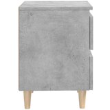  Nočna omarica z nogami iz borovine betonsko siva 40x35x50 cm, (20623985) | Shoptok.si