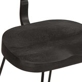  Barski stolci 2 kom crni 49x43x79 cm masivnog drva manga | Eponuda.com