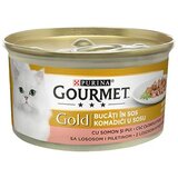 Gourmet hrana za mačke gold piletina i losos 85g Cene