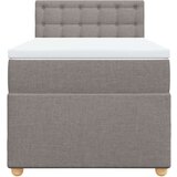  Krevet s oprugama i madracem smeđesivi 90x190 cm od tkanine | shoptok.hr