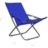  Sklopive stolice za plažu od tkanine 2 kom plave | shoptok.hr