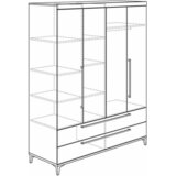 Paidi OMARA ZA OBLAČILA, bela, barve hrasta | Shoptok.si