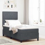  s opruga kutije Tamno siva 100 x 200 cm Baršun | shoptok.hr