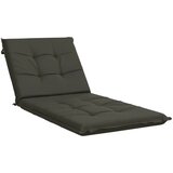  Jastučić za ležaljku GEMERT 100% poliester Antracit - Antracit 190 x 70 x 9 cm Melange | shoptok.hr