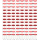  Staklenke za džem s crvenim poklopcima 96 kom 230 ml | shoptok.hr