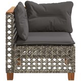  Kutna vrtna sofa od poliratana s jastucima siva | Eponuda.com