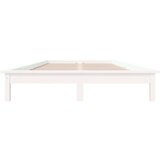  Posteljni okvir bel 135x190 cm trdna borovina, (20685179) | Shoptok.si